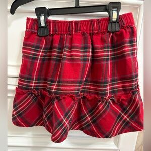 Carter's Red Plaid Tiered Skirt